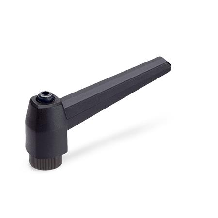 GANTER 500-80-M10-SW - KLEMMHEBEL, SCHWARZ - 1