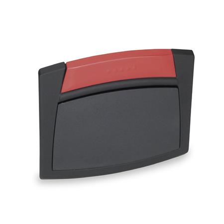 GANTER 733-120-S-DRT - GRIFFSCHALE ZUM ANSCHR., DECKEL ROT - 1