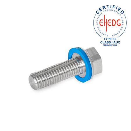 GN 1581-M10-30-MT-E - SECHSKANTSCHRAUBE, EPDM, HYGIENIC DESIGN - 1