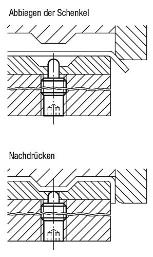 KIPP K0657.610X40 - 03040-610X40 - FEDERNDES DRUCKSTÜCK LANG M10 L=40 - 3