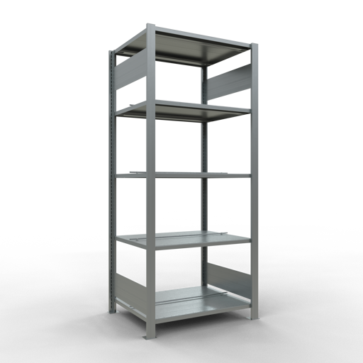 Büroregal Stecksystem Grundregal - 1800x 750x600 mm, Typ 150 kg